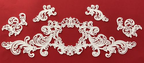 Wunderschöne Ornament Rahmen ( 31,0 cm x 9 cm )