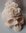 Totenkopf mit rosen  (Blanko Ivory) 10 cm Lang x 6,5 cm Breit x 5,5 cm